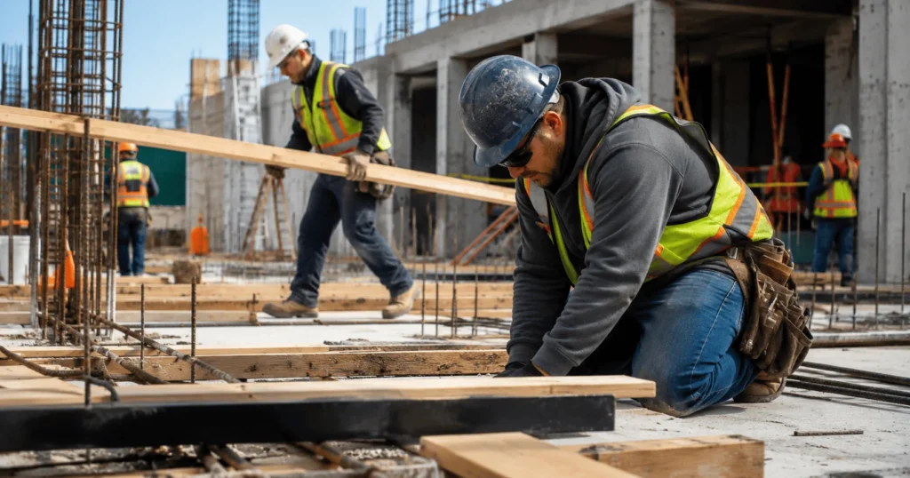 Construction Helpers Job in Canada , representing Construction Helpers Jobs in Canada with material handling and site preparation activities.