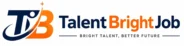 Talent Bright Job logo featuring the TB monogram with the slogan Bright Talent, Better Future