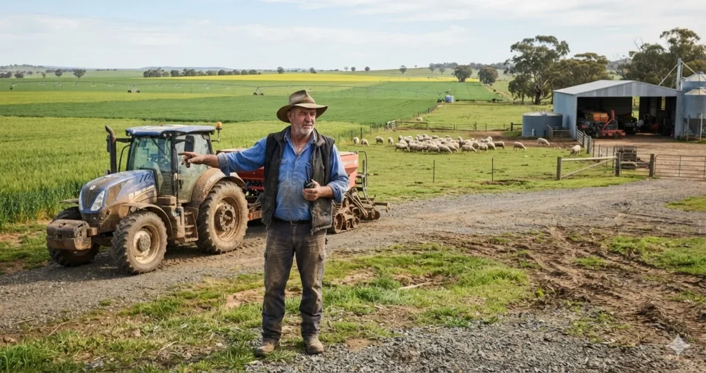 Mixed Production Farm Worker Jobs in Australia on a rural farm
