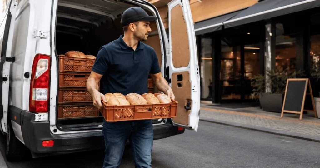 Delivery Driver Jobs in Poland – bakery driver delivering fresh bread