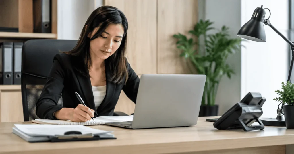 Executive Assistant Job in the Philippines working in a modern office in Pasig