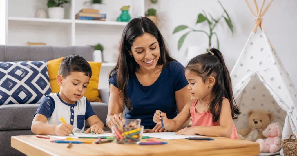Nanny Job in Mexico – childcare professional caring for children at home